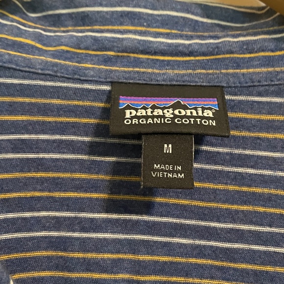 Patagonia Striped Polo Shirt - Medium - Picture 2 of 5